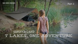 7 lakes- 1 Adventure - Camp on the Shore - Bathing in the lake - Tour Part 2 - Vanessa Blank - 4K