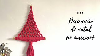 COMO FAZER ÁRVORE DE NATAL EM MACRAMÊ | ENFEITE DE NATAL