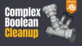 Blender Topology Tutorial: Complex Boolean Cleanup (Beginner-Friendly)