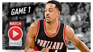 C.J. McCollum  Game 1 Highlights vs Warriors 2017 Playoffs - 41 Pts, 27 in 1st H