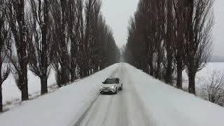 Ржищев. Обрыв. Замерзший Днепр