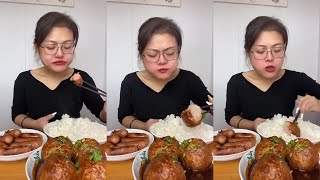 Mukbagn Sandaye Spricy Food Asmr | 三大爷 spicy mukbang challenge