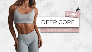 6 MIN DEEP CORE STRENGTH - super hard ab workout to work your entire core muscles - must try !