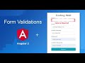 Angular form validation  - Template Driven Forms with Error Message.
