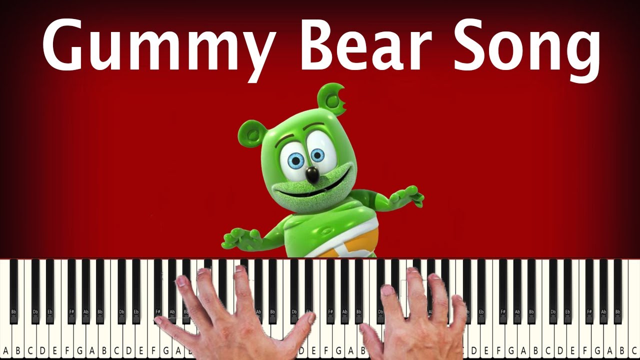 Gummy Bear Song Piano Tutorial Youtube