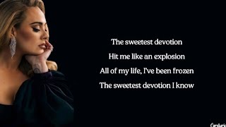 Adele - Sweetest Devotion (lyrics)