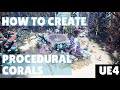 How to create procedural corals using UE marketplace