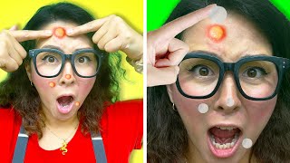 HOW TO SNEAK MAKEUP INTO CLASS | WEIRD IDEAS TO SNEAK ANYTHING ANYWHERE BY CRAFTY HACKS PLUS