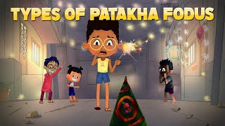 Types Of Patakha Phodus | Viral Diwali Animation Video | Childhood Memories | 90s Kid | Cartoon