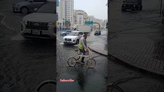 Dubai 🇦🇪🇦🇪 Flood 2024  #snow #hevyrainfall #roadblock #safetravel #1millionviews #trendingshorts