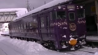 上川駅に停車中！キハ40-1791紫水