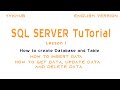 How to create Database, Table and Insert, Select, update and delete in SQL server