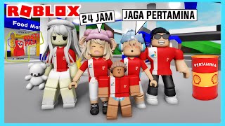 24 Jam Menjadi Penjaga Pertamina Server Publik Di Roblox Brookhaven ft @Shasyaalala