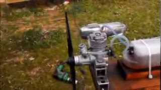 OS 46AX BB RC engine running