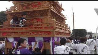 西条祭り2010　伊曾乃祭礼　巡行　沢３.avi