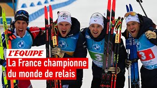 Mondiaux biathlon 2023 - La France sacrée championne du monde sur le relais masculin