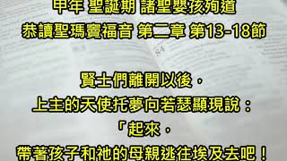 甲年 聖誕期 諸聖嬰孩殉道紀念日 20221228