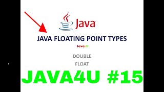 Floating point representation | Java | Data Types | Float, Double | Java For You | Java4U #15