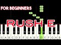 RUSH E - VERY EASY PIANO ( RIGHT HAND TUTORIAL )