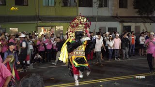 《很有氣氛的范謝將軍行台拜禮》日天宮陣頭入三清長安宮行台~電子煙火炮贊主帥晚境啟程