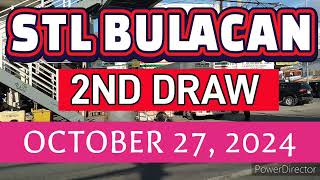 STL BULACAN RESULT TODAY 2ND DRAW OCTOBER 27, 2024  4PM | SUNDAY