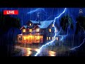 Heavy rain and thunder sounds for Sleeping.  -Thunderstorm Sleep Sounds LIVE