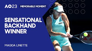 Linette Hits Phenomenal Backhand | Australian Open 2023