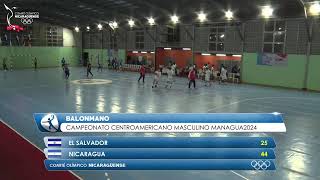 EL SALVADOR vs NICARAGUA\JUVENIL\ Campeonato Centroamericano Masculino Managua2024