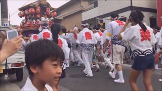 2017/7/15　八幡市太鼓まつり　一区　町内巡行