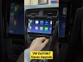 vw golf mk7 stereo upgrade with apple carplay carplay vwgolf7 mk7gti