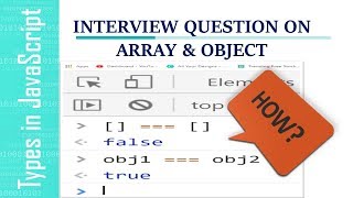 Advanced JavaScript Tutorial in Hindi #5: Reference Data Type vs Primitive Type in JavaScript