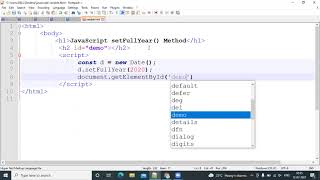 How to use setFullYear() Method in JavaScript ||