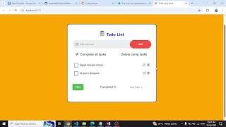 Coding Ninjas React Skill Test-2 || Todo List Using React || Todo list react.js || Todo List App