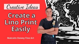 You Can Easily Make a LINO PRINT. Here's how! (Beginners)