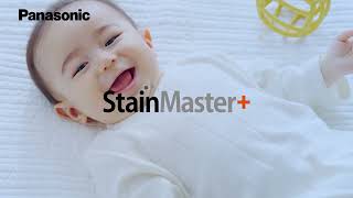 StainMaster + I Easily Steam Away 99.99% Bacteria | Panasonic Top Load Washer