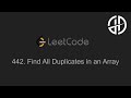 442. Find All Duplicates in an Array (LeetCode)