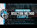 Bisection Method Example | Numerical Methods