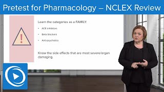 Pretest for Pharmacology – NCLEX Review – Pharmacology | Lecturio Nursing