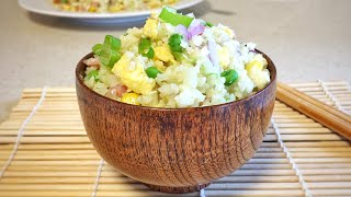 Fried Cauliflower Rice | Lose Weight Recipe | Low-carb diet [ Bob's Kitchen ]