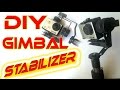 5$ Gimbal Action Camera stabilizer - homemade tutorial DIY