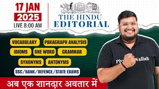 The Hindu Editorial Today | 17 January 2025 | The Hindu Analysis | The Hindu Vocab by Bhragu Sir