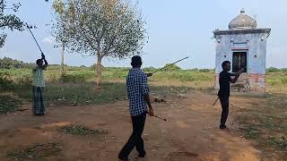 எனது பள்ளி நண்பர்களுக்கு சிலம்ப பயிற்சி || Silambam teach with my school friends || #சிலம்பம்