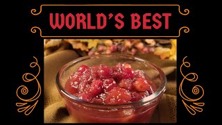 Pineapple Cranberry Chutney -- The BEST!