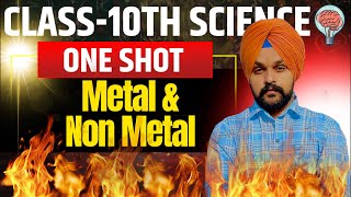 🚀Class 10 Science Metals \u0026 Non-Metals in ONE SHOT⚡| Full Chapter +Most Important Questions 🔥| LIVE