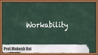 Workability | Introduction to Concrete | GATE Construction Materials and Management | CE