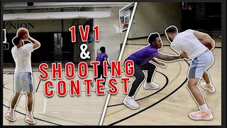 1v1 & Shooting Contest Against NCAA 3 Point Record Holder!