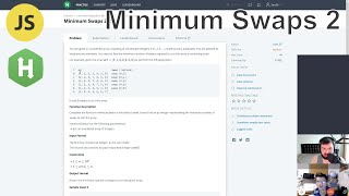 [Medium] Minimum Swaps 2 (Hackerrank, javascript, arrays, sorting)