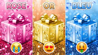 CHOISIS TON CADEAU 🎁 ROSE, OR OU BLEU ? 💗💙⭐ ES-TU UNE PERSONNE CHANCEUSE ? 🤔