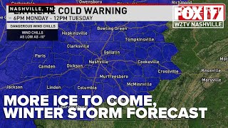 Freezing rain, significant ice accumulation hit Middle Tennessee: FULL FORECAST