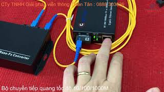 Chuyển tiếp 2 cổng quang 1GB I Switch quang 4 cổng LAN, 2 Cổng SC I Model: HL-2E4E-1000